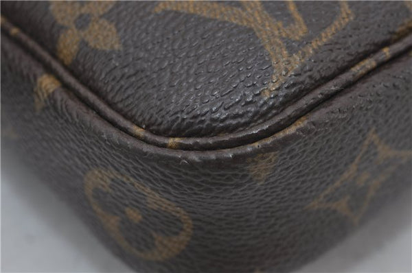 Authentic Louis Vuitton Monogram Pochette Accessoires Pouch M51980 LV 2954E