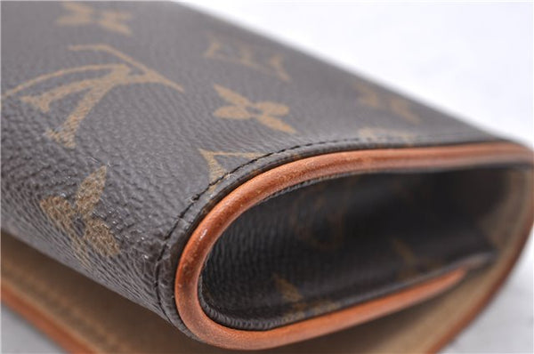 Authentic Louis Vuitton Monogram Pochette Twin GM Shoulder Bag M51852 LV 2955D