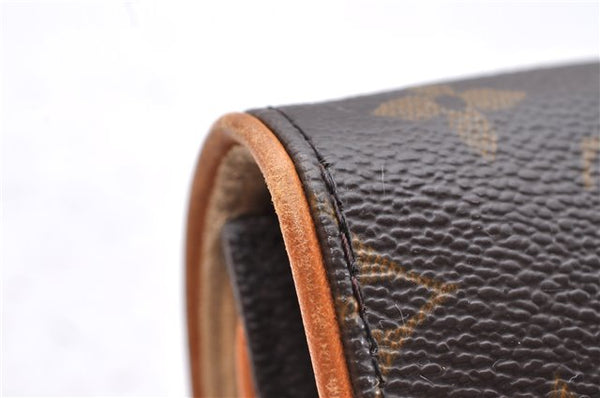 Authentic Louis Vuitton Monogram Pochette Twin GM Shoulder Bag M51852 LV 2955D