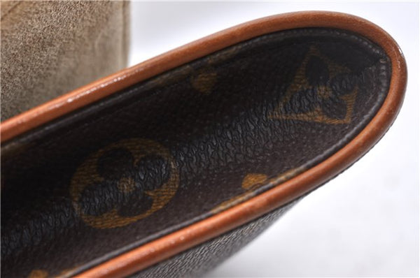 Authentic Louis Vuitton Monogram Pochette Twin GM Shoulder Bag M51852 LV 2955D