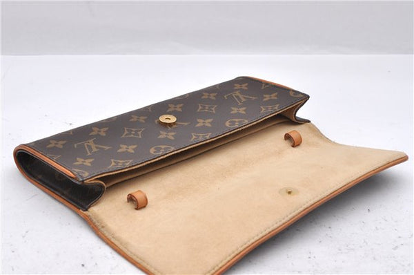 Authentic Louis Vuitton Monogram Pochette Twin GM Shoulder Bag M51852 LV 2955D