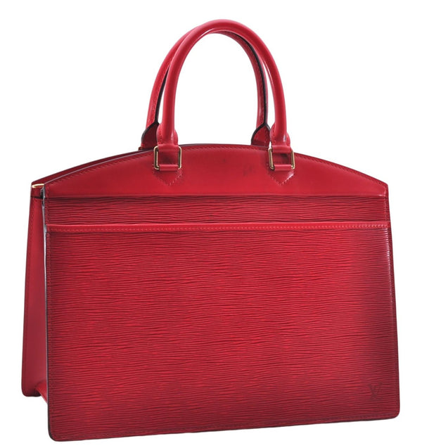 Authentic Louis Vuitton Epi Riviera Hand Bag Red M48187 LV 2955E