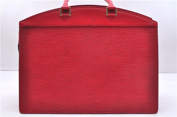 Authentic Louis Vuitton Epi Riviera Hand Bag Red M48187 LV 2955E