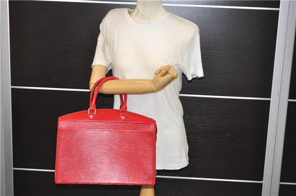Authentic Louis Vuitton Epi Riviera Hand Bag Red M48187 LV 2955E