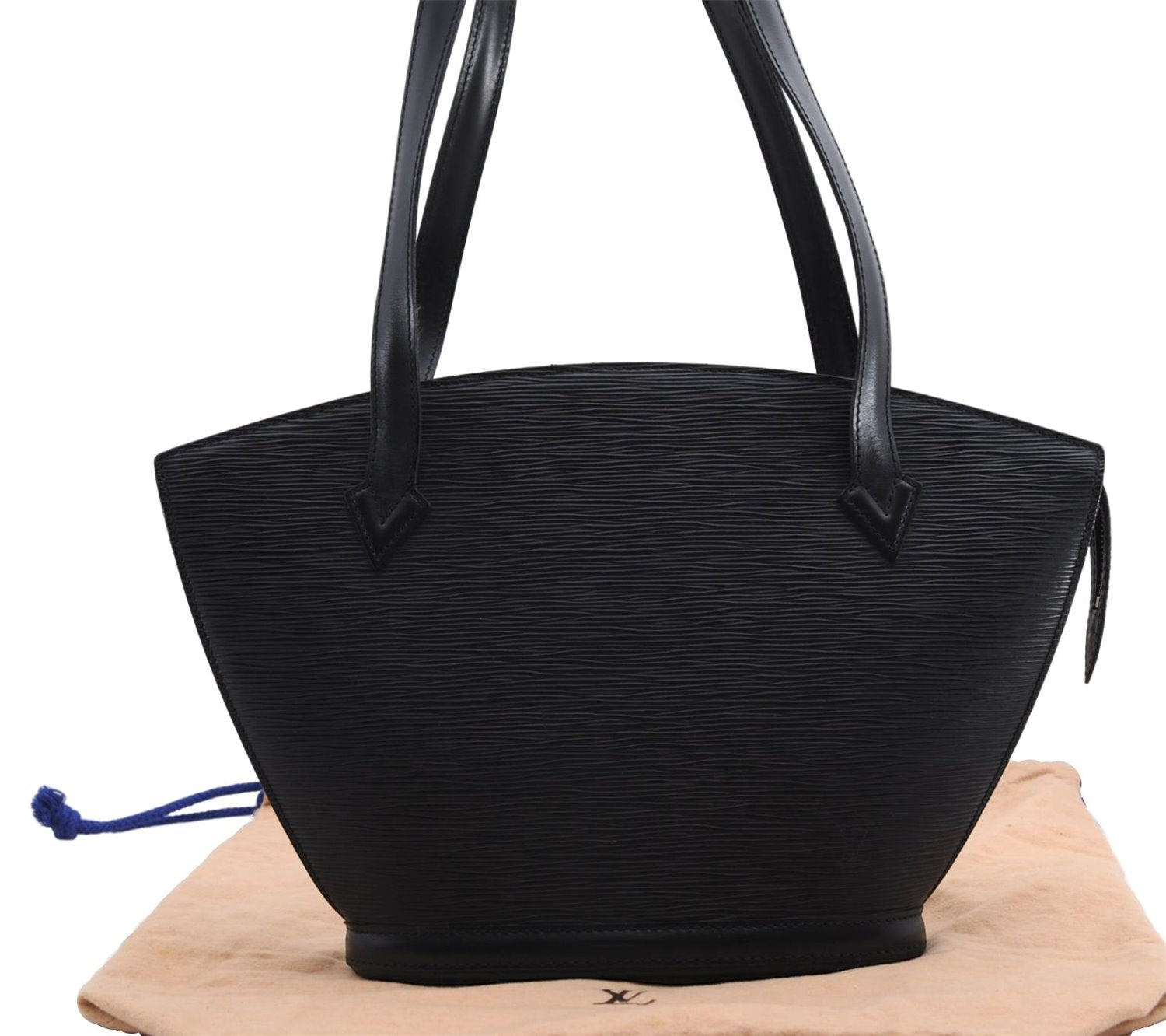 Authentic Louis Vuitton Epi Saint Jacques Poignet Long Shoulder Bag Black 2956E