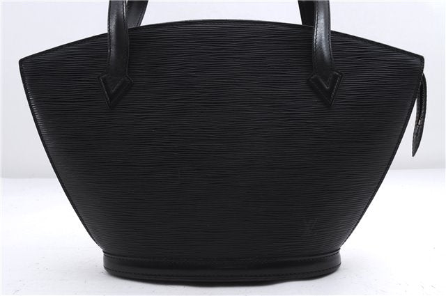 Authentic Louis Vuitton Epi Saint Jacques Poignet Long Shoulder Bag Black 2956E