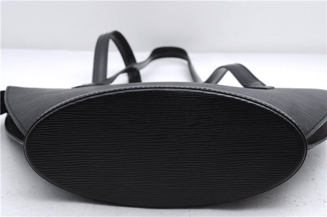 Authentic Louis Vuitton Epi Saint Jacques Poignet Long Shoulder Bag Black 2956E