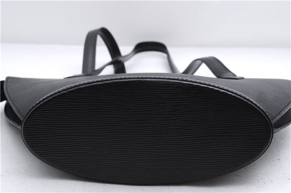 Authentic Louis Vuitton Epi Saint Jacques Poignet Long Shoulder Bag Black 2956E