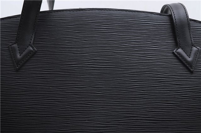 Authentic Louis Vuitton Epi Saint Jacques Poignet Long Shoulder Bag Black 2956E