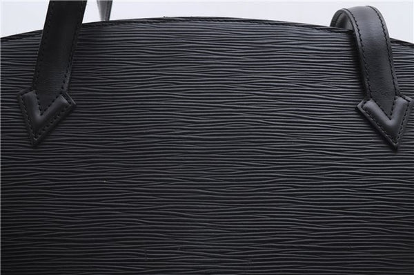 Authentic Louis Vuitton Epi Saint Jacques Poignet Long Shoulder Bag Black 2956E