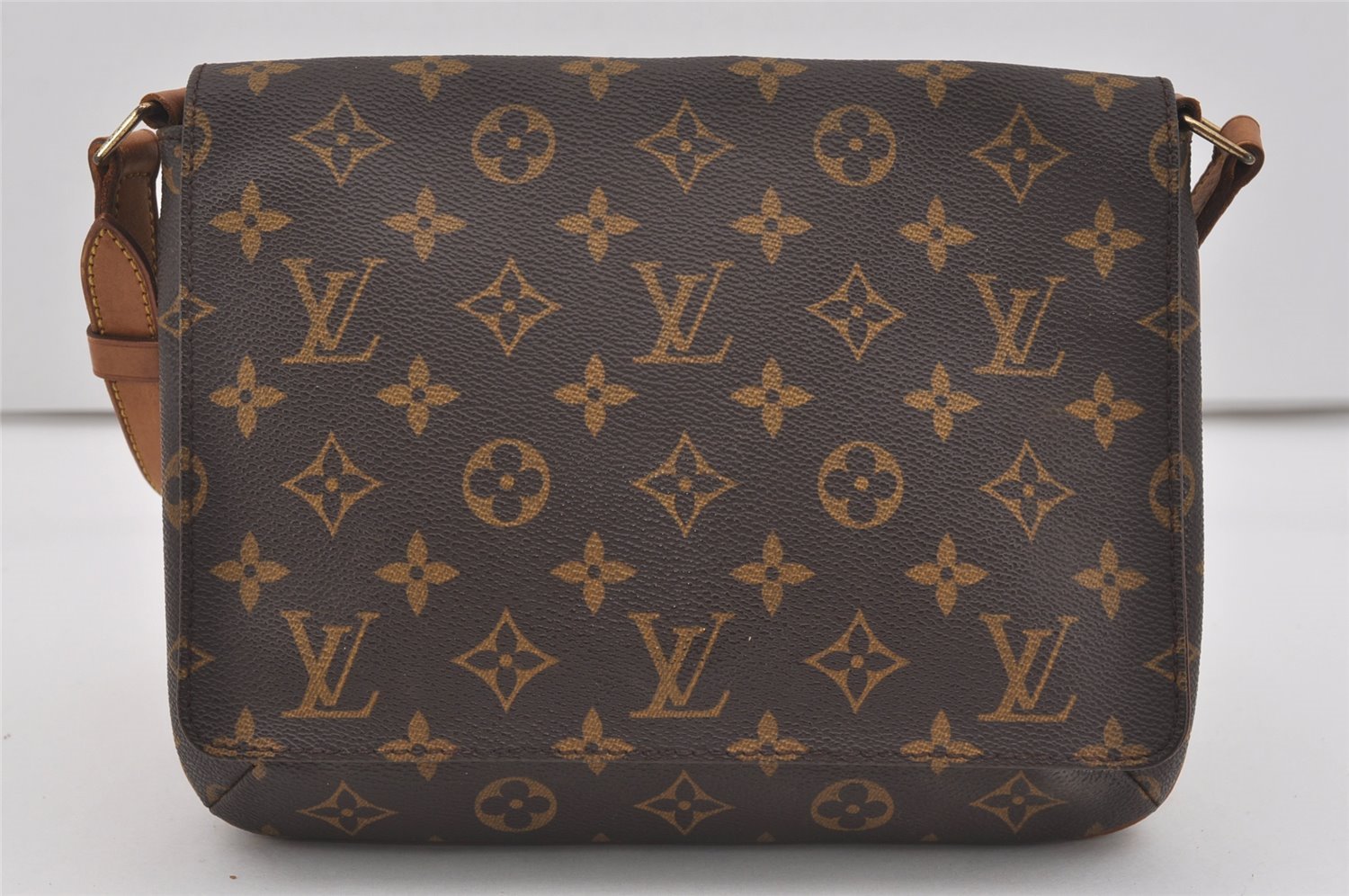 Authentic Louis Vuitton Monogram Musette Tango Shoulder Bag M51257 LV 2956I