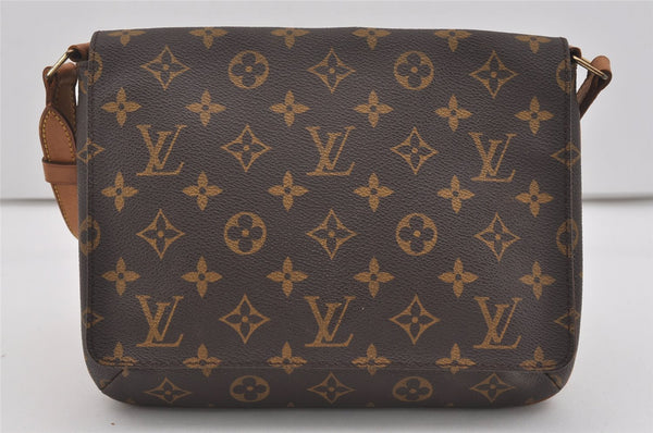 Authentic Louis Vuitton Monogram Musette Tango Shoulder Bag M51257 LV 2956I