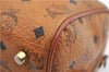 Authentic MCM Visetos Leather Vintage 2Way Shoulder Hand Bag Purse Brown 2957E