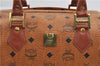 Authentic MCM Visetos Leather Vintage 2Way Shoulder Hand Bag Purse Brown 2957E