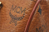 Authentic MCM Visetos Leather Vintage 2Way Shoulder Hand Bag Purse Brown 2957E