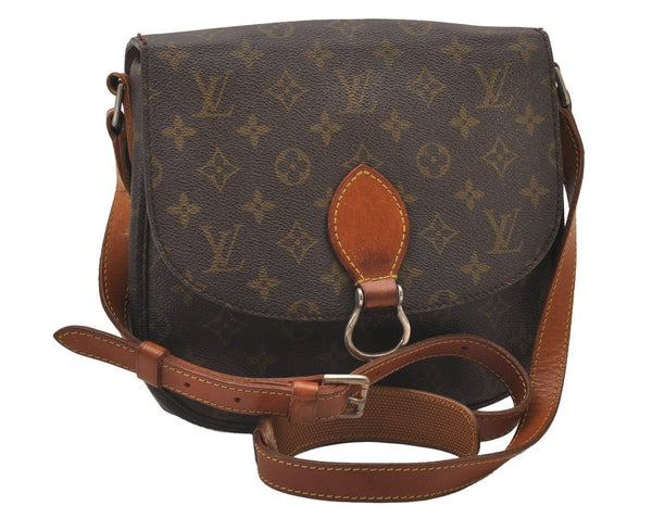 Auth Louis Vuitton Monogram Saint Cloud GM Shoulder Cross Bag Old Model LV 2958I