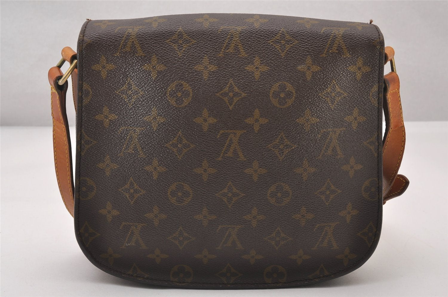 Auth Louis Vuitton Monogram Saint Cloud GM Shoulder Cross Bag Old Model LV 2958I
