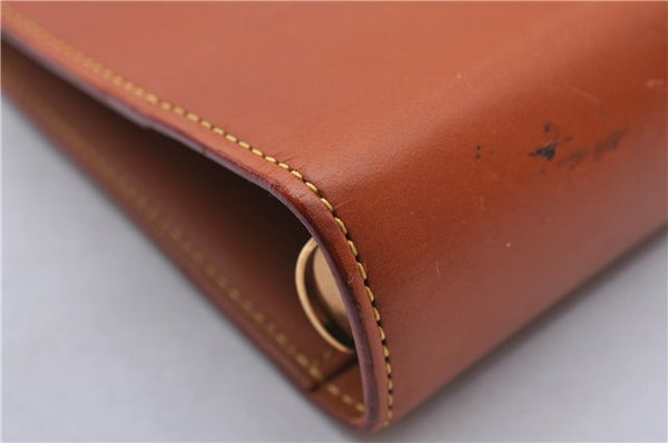 Authentic LOUIS VUITTON Nomade Agenda MM Day Planner Cover Brown R20473 LV 2961C