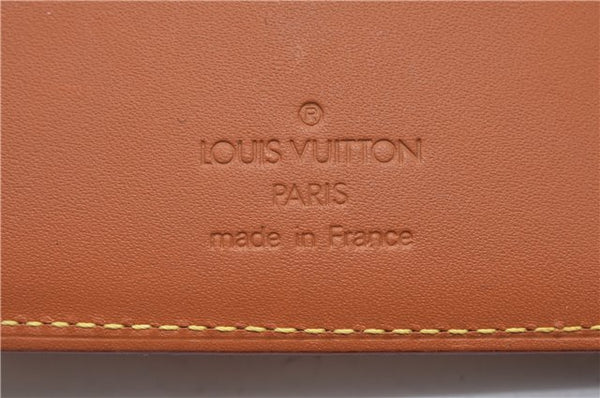 Authentic LOUIS VUITTON Nomade Agenda MM Day Planner Cover Brown R20473 LV 2961C