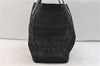 Authentic CHANEL New Travel Line Shoulder Tote Bag Nylon Leather Black 2961E