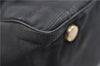 Authentic CHANEL New Travel Line Shoulder Tote Bag Nylon Leather Black 2961E