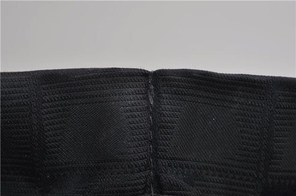 Authentic CHANEL New Travel Line Shoulder Tote Bag Nylon Leather Black 2961E