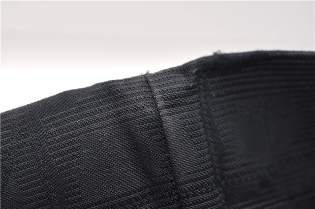 Authentic CHANEL New Travel Line Shoulder Tote Bag Nylon Leather Black 2961E
