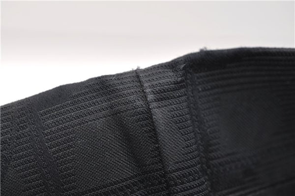 Authentic CHANEL New Travel Line Shoulder Tote Bag Nylon Leather Black 2961E