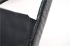 Authentic CHANEL New Travel Line Shoulder Tote Bag Nylon Leather Black 2961E