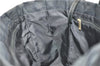 Authentic CHANEL New Travel Line Shoulder Tote Bag Nylon Leather Black 2961E