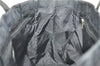 Authentic CHANEL New Travel Line Shoulder Tote Bag Nylon Leather Black 2961E
