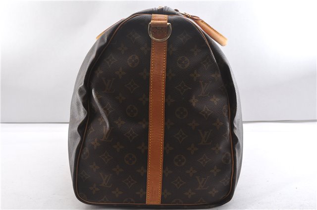 Authentic Louis Vuitton Monogram Keepall Bandouliere 60 M41412 Boston Bag 2961F