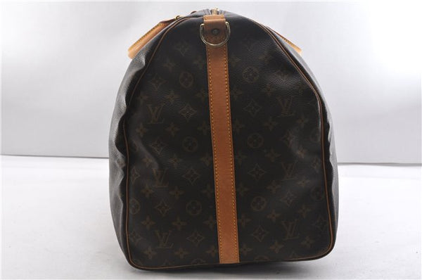 Authentic Louis Vuitton Monogram Keepall Bandouliere 60 M41412 Boston Bag 2961F