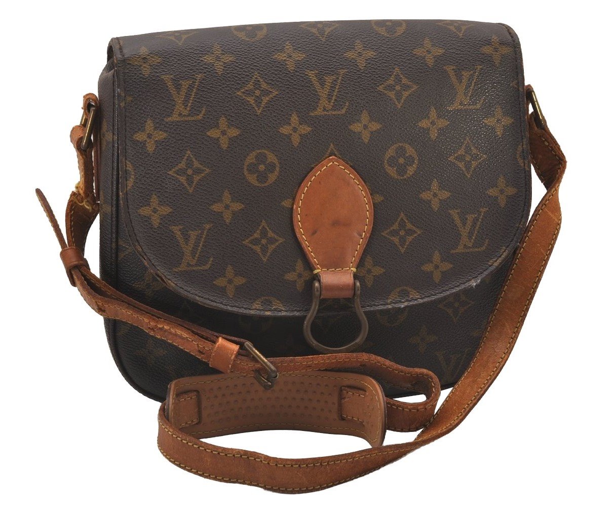 Authentic Louis Vuitton Monogram Saint Cloud GM M51242 Shoulder Cross Bag 2961I
