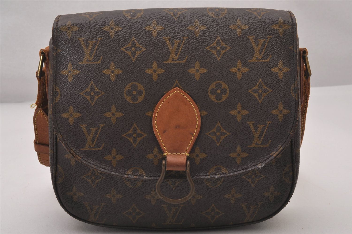 Authentic Louis Vuitton Monogram Saint Cloud GM M51242 Shoulder Cross Bag 2961I