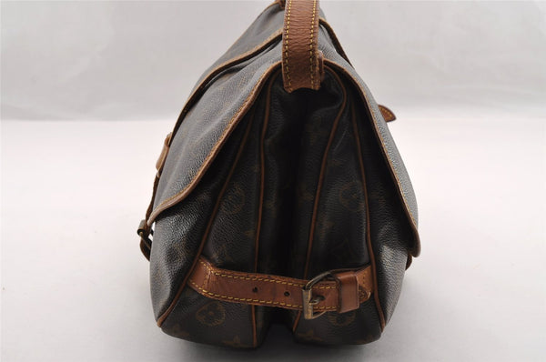 Authentic Louis Vuitton Monogram Saumur 30 Shoulder Cross Bag M42256 LV 2962I