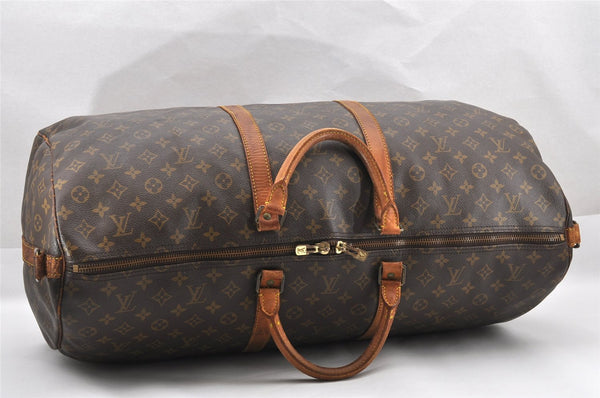 Authentic Louis Vuitton Monogram Keepall Bandouliere 60 M41412 Boston Bag 2963I