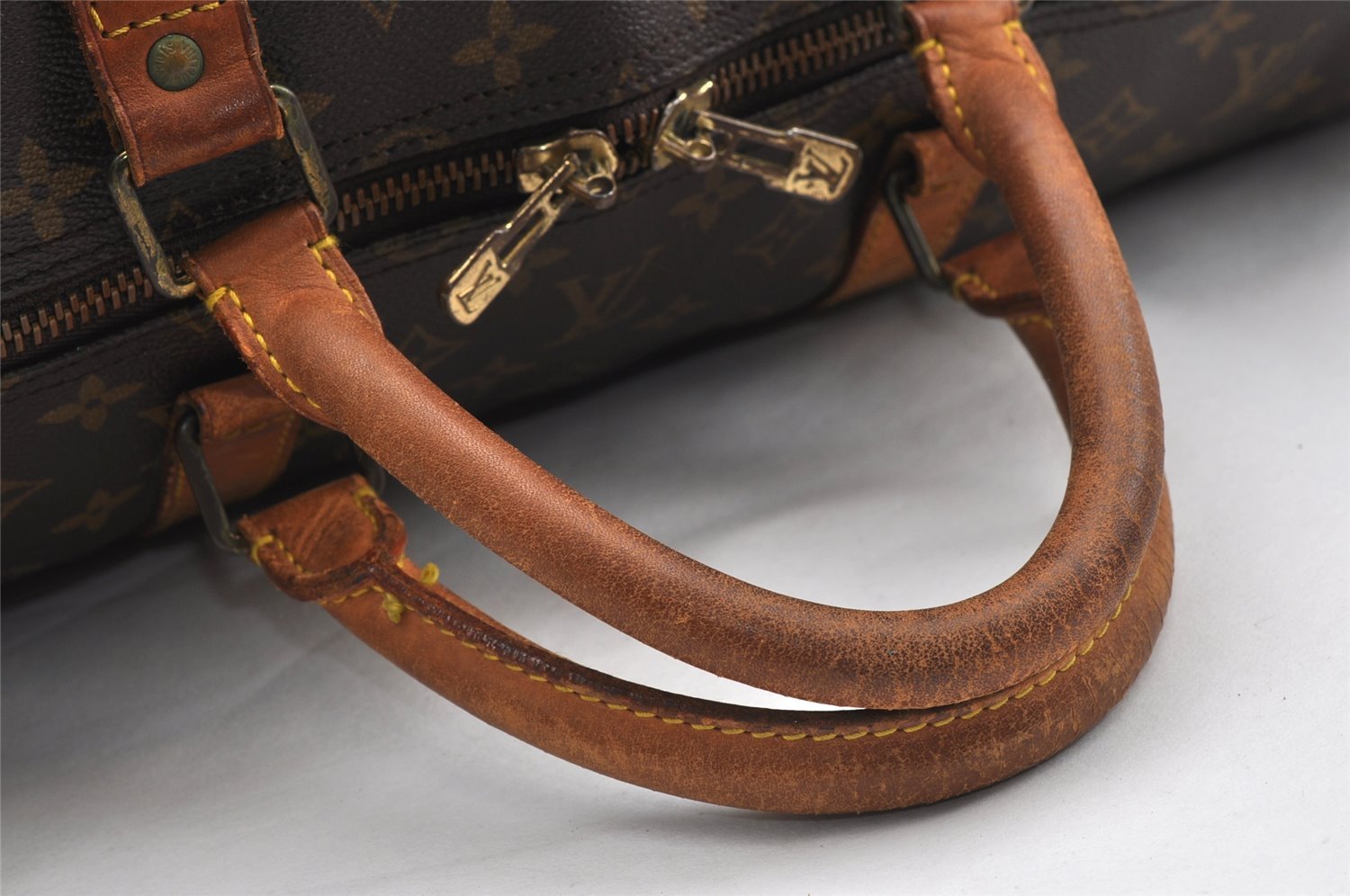 Authentic Louis Vuitton Monogram Keepall Bandouliere 60 M41412 Boston Bag 2963I