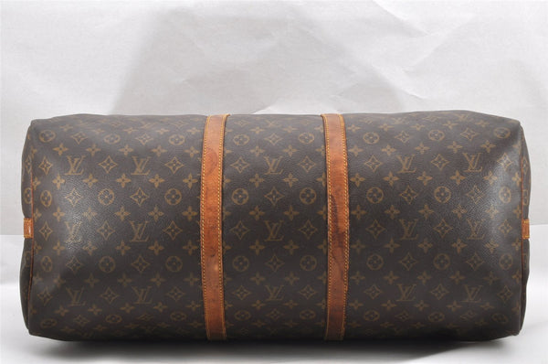 Authentic Louis Vuitton Monogram Keepall Bandouliere 60 M41412 Boston Bag 2963I