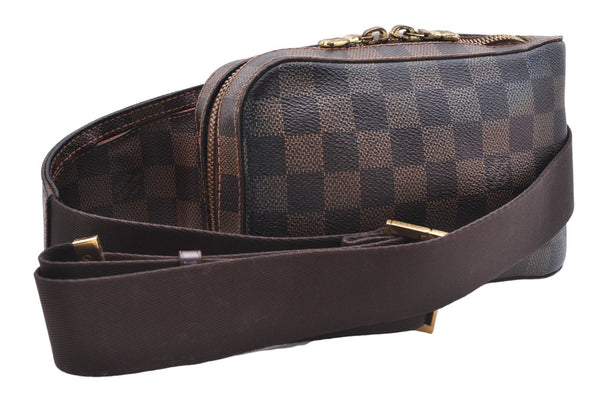 Authentic Louis Vuitton Damier Geronimos Waist Body Bag N51994 LV 2964E