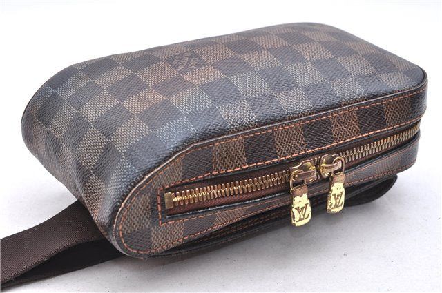 Authentic Louis Vuitton Damier Geronimos Waist Body Bag N51994 LV 2964E