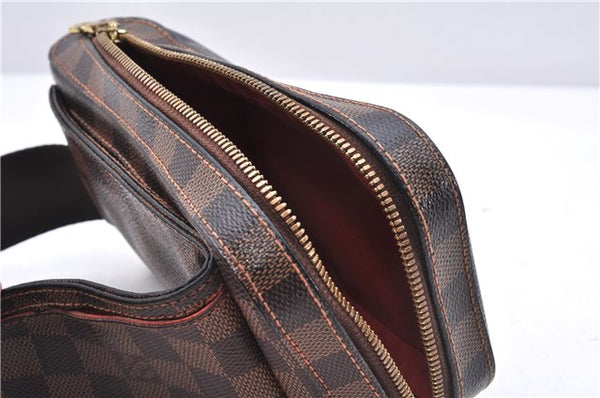 Authentic Louis Vuitton Damier Geronimos Waist Body Bag N51994 LV 2964E