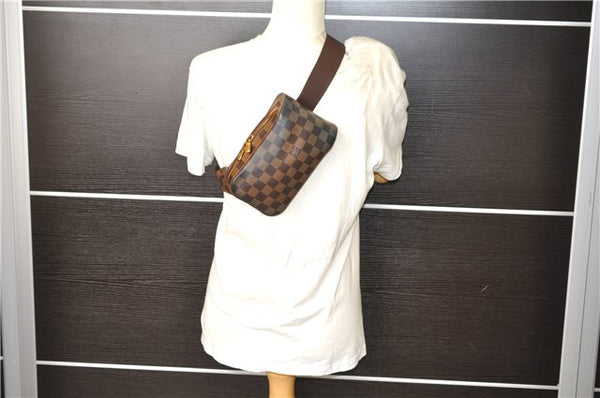 Authentic Louis Vuitton Damier Geronimos Waist Body Bag N51994 LV 2964E