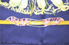 Authentic HERMES Petit Carre 40 Scarf Handkerchief "REGINA" Silk Blue 2965D