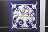 Authentic HERMES Petit Carre 40 Scarf Handkerchief "REGINA" Silk Blue 2965D