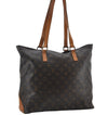 Authentic Louis Vuitton Monogram Cabas Mezzo Tote Bag M51151 LV 2966E