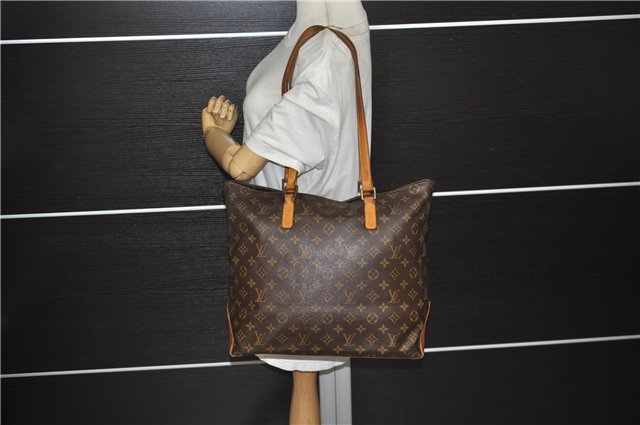 Authentic Louis Vuitton Monogram Cabas Mezzo Tote Bag M51151 LV 2966E