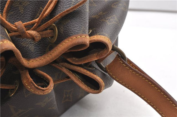Authentic Louis Vuitton Monogram Noe Shoulder Drawstring Bag M42224 LV 2966F