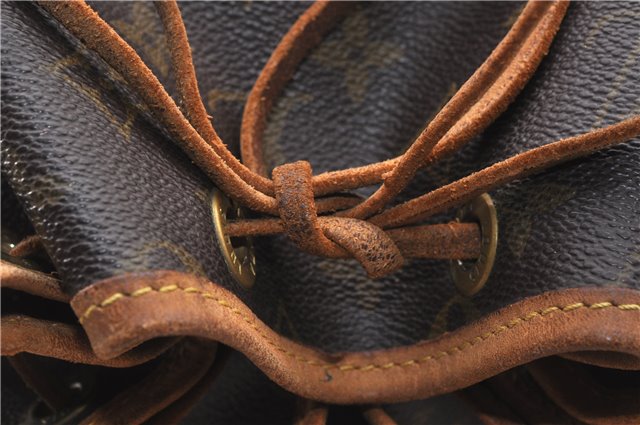 Authentic Louis Vuitton Monogram Noe Shoulder Drawstring Bag M42224 LV 2966F