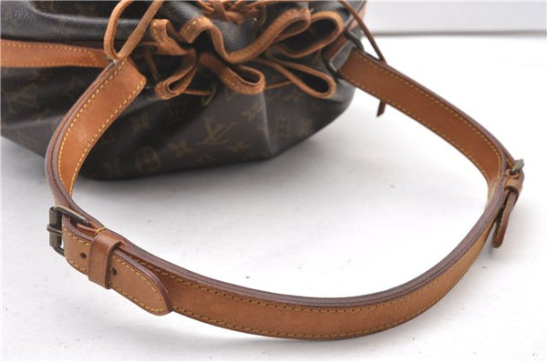 Authentic Louis Vuitton Monogram Noe Shoulder Drawstring Bag M42224 LV 2966F